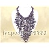 Natural Amethyst with Crystal Necklace