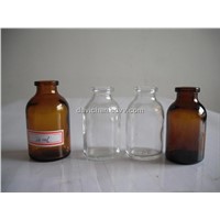 Glass vial for injection