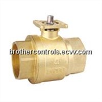 2 Piece Ball Valve with Mounting Pad