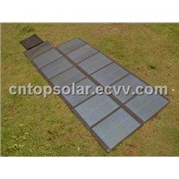 72W/18V Thin Film Amorphous Foldable Solar Panel in Black