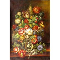 Classical flower oil painting