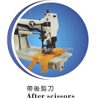 Doulbe needle picoting machine with cutters
