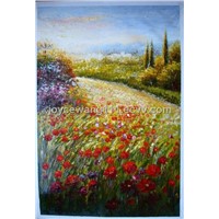 Impressional landscape oil painting