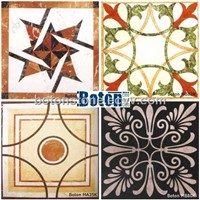 Marble medallion mosaic for walling