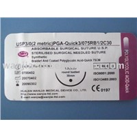 PGA-quick absorbable Suture