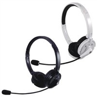 headwearing bluettoth stereo headset for PS3