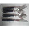 Plastic Handle Tableware Knife Fork Spoon