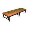 Wooden Leather Bench