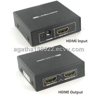 1x2 HDMI Splitter Amplifier V1.3B W/ 6' HDMI Cable Splitter