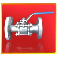 3pieces flanged ball valve