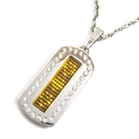 Necklace Yellow LED Pet Tag
