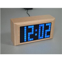Wooden LED Matrix Clock