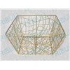 chromed wire basket, mesh basket