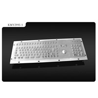 Mini Metal Keyboard with Trackball & Light
