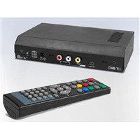 Portable HD Car Digital DVB-T TV Receiver 2 Tuner MPEG4