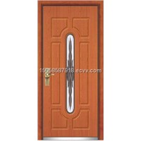 Cold Roll Steel Wooden Amored Door