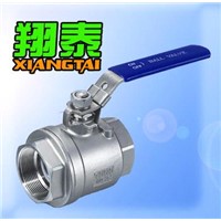 Stainless Steel 2pc Ball Valve Threaded Lock