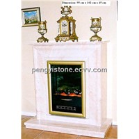 Pink Marble Fireplace