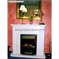 White Marble Fireplace