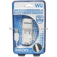 3600mAh Rechargeable Battery Pack for Wii