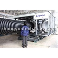 500 PE Double Wall Corrugated Pipe Extrusion Line
