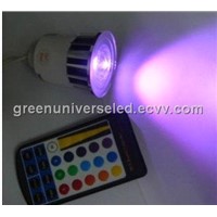 5W RGB GU10 100-240V LED Color Changing Lamp, LED RGB Lamp