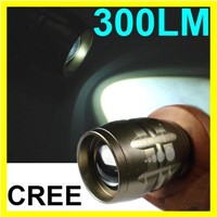 CREE LED 300LM Adjustable Focus Headlamp Flashlight Light Waterproof