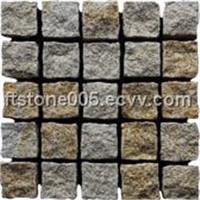 G682 Granite Paving Stone On Mesh