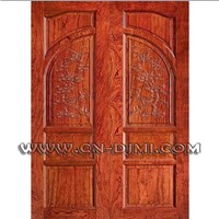 Hand Carved Wood Door