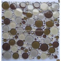Luxury Circle Crystal Glass Mosaic