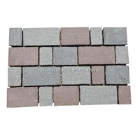 Porphyry Red Paving Stone on Mesh
