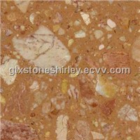 Rose Red Artificial Marble Slab