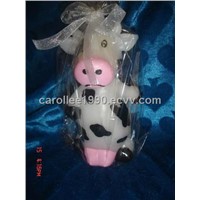 Art or Craft Animal Cow Candles (cc50)