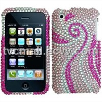 iPhone 4G Diamond Hard Cover (Heart Linked to Heart)