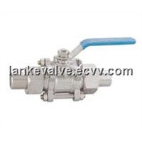 3 Piece Union Butt Welding Ball Valve