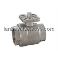 Two Piece Ball Valve with Platform