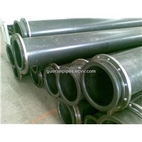 discharge pipe with ultra high molecular weight polyethylene