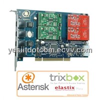 4 Ports 2FXO+2FXS Asterisk Card (TDM410P)