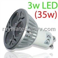 3*1w Gu10 High Power LED Spotlight