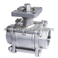 3pc Screwed Ball Valve with ISO-Actuator Pad (316)