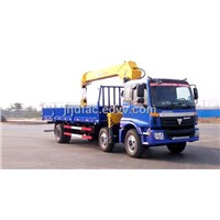 Auman Double Rear Axle Cargo Crane Truck