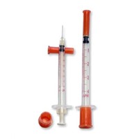 Disposable insulin syringes