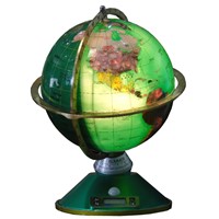 Green Gemstone Globe with lighting, Decorative Globe