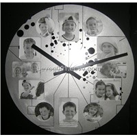 Photo Frame Metal Wall Clock