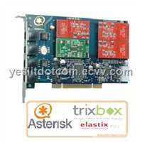 TDM410P 4 ports 3FXO+1FXS Asterisk Card