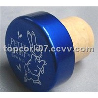 Wine Stopper, Bottle Stopper - Blue Rabbit Cap (TBE20)