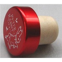 Wine Stopper, Bottle Stopper, Cork Stopper TBE20-Red Rabbit Cap