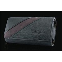 Wanjia Stripe Mobile Leather Carrying, Phone Protective Covering