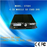 4 CH SD card car dvr