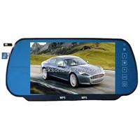 7 Inch Car Rear View Mirror with SD Slot & USB Port MP5